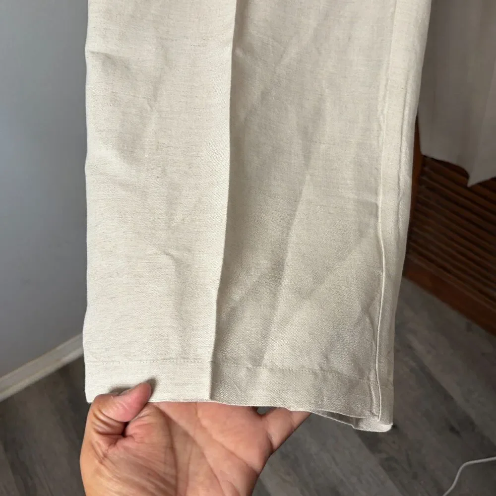 Cubavera Men's Wide Leg Linen Lightweight Pull On Beach Wedding Size XXL